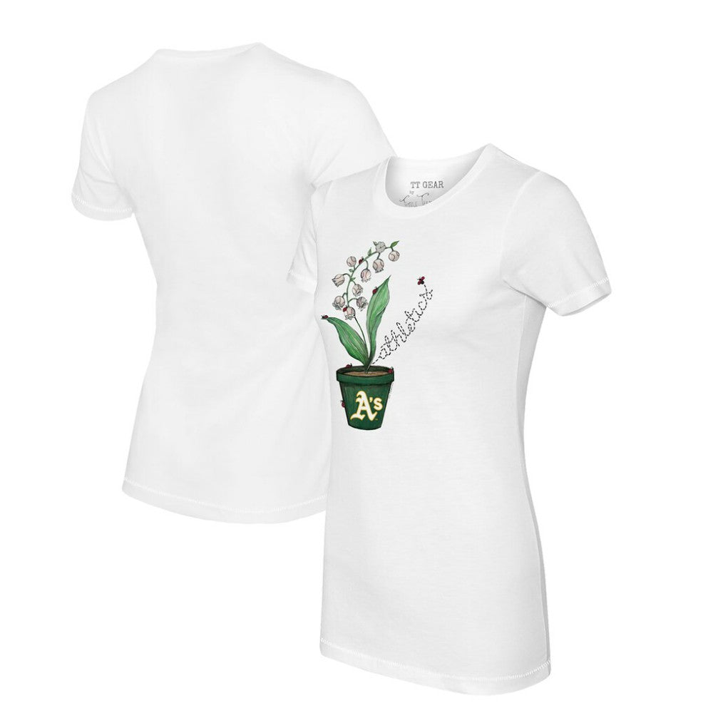 Athletics Tiny Turnip Women's Lilies & Ladybugs T-Shirt - MLB