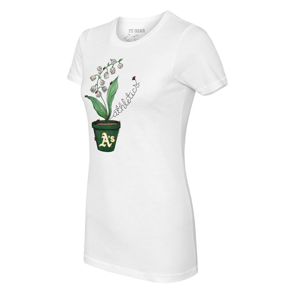 Athletics Tiny Turnip Women's Lilies & Ladybugs T-Shirt - MLB