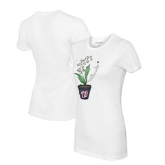 Washington Nationals Tiny Turnip Women's Lilies & Ladybugs T-Shirt - MLB