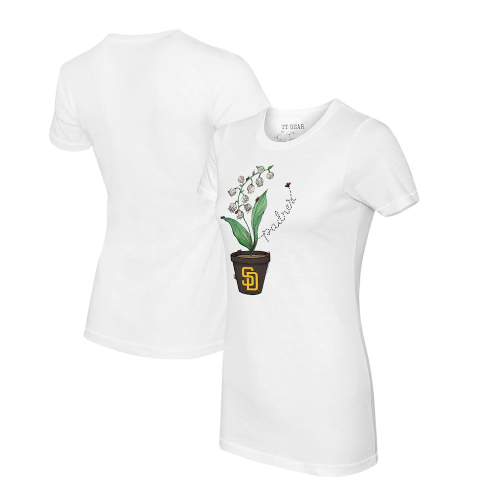 San Diego Padres Tiny Turnip Women's Lilies & Ladybugs T-Shirt - MLB
