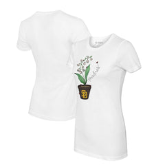 San Diego Padres Tiny Turnip Women's Lilies & Ladybugs T-Shirt - MLB