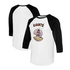 San Francisco Giants Tiny Turnip Unisex Mermaid 3/4-Sleeve Raglan T-Shirt - MLB