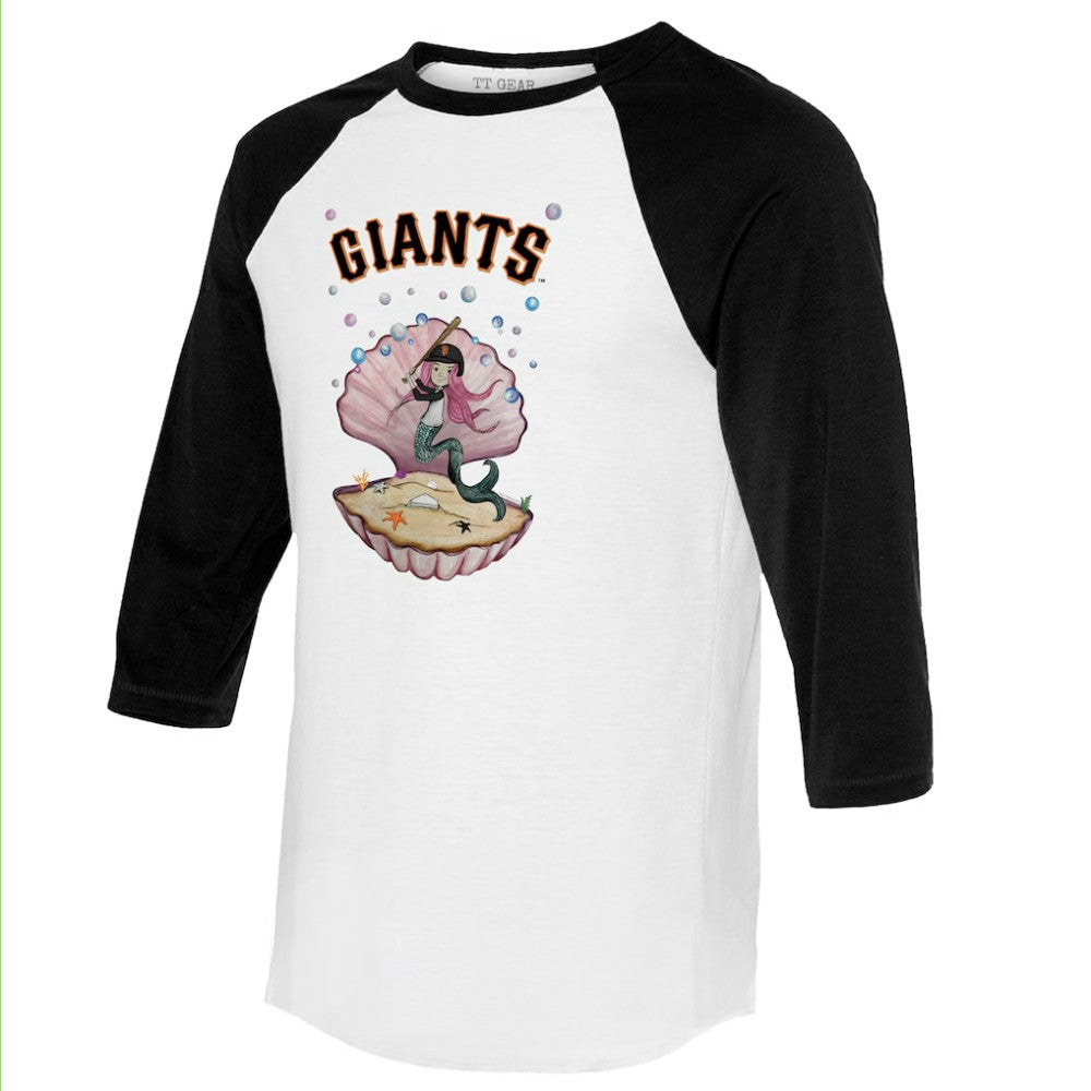 San Francisco Giants Tiny Turnip Unisex Mermaid 3/4-Sleeve Raglan T-Shirt - MLB