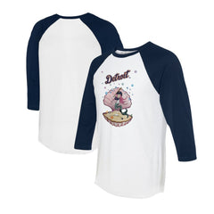 Detroit Tigers Tiny Turnip Unisex Mermaid 3/4-Sleeve Raglan T-Shirt - MLB