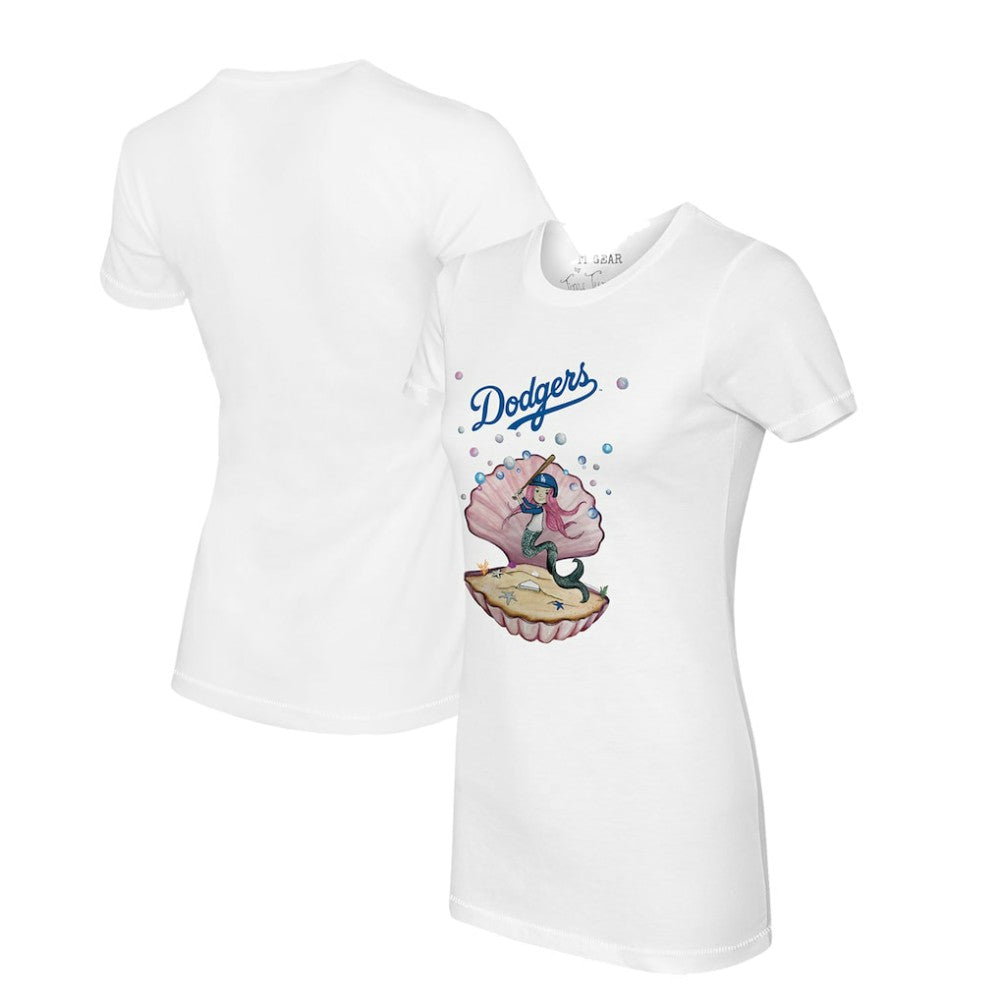 Los Angeles Dodgers Tiny Turnip Women's Mermaid T-Shirt - MLB