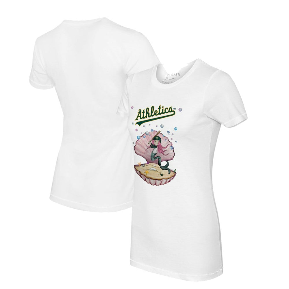Athletics Tiny Turnip Women's Mermaid T-Shirt - MLB