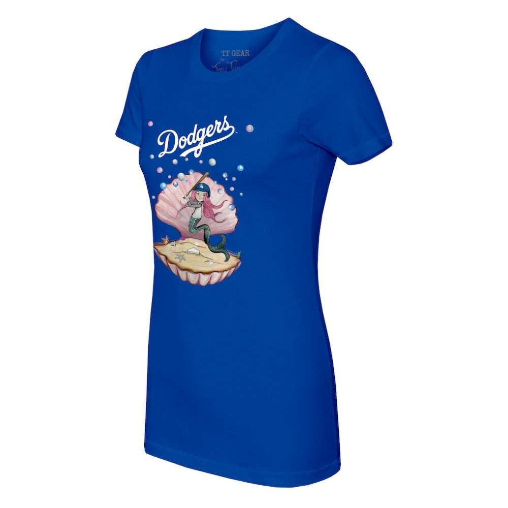 Los Angeles Dodgers Tiny Turnip Women's Mermaid T-Shirt - MLB