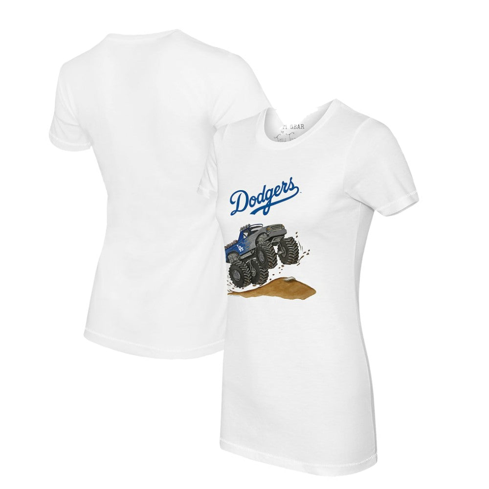 Los Angeles Dodgers Tiny Turnip Women's Monster Truck T-Shirt - MLB