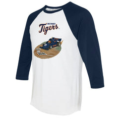 Detroit Tigers Tiny Turnip Unisex Race Car 3/4-Sleeve Raglan T-Shirt - MLB