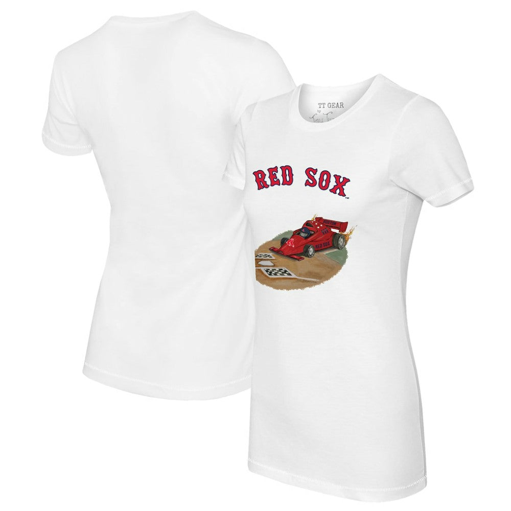 Boston Red Sox Tiny Turnip Women's Race Car T-Shirt - MLB