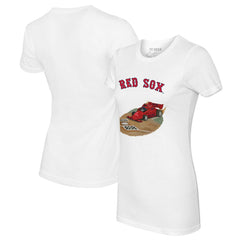 Boston Red Sox Tiny Turnip Women's Race Car T-Shirt - MLB
