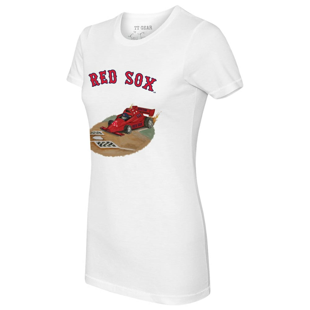 Boston Red Sox Tiny Turnip Women's Race Car T-Shirt - MLB