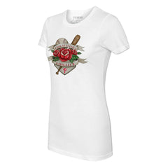 Philadelphia Phillies Tiny Turnip Women's Tattoo Rose T-Shirt - MLB