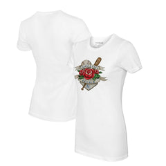 Kansas City Royals Tiny Turnip Women's Tattoo Rose T-Shirt - MLB