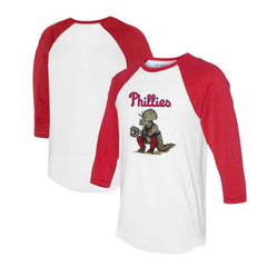 Philadelphia Phillies Tiny Turnip Unisex Triceratops 3/4-Sleeve Raglan T-Shirt - MLB