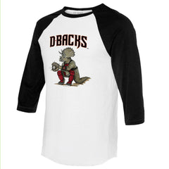 Arizona Diamondbacks Tiny Turnip Unisex Triceratops 3/4-Sleeve Raglan T-Shirt - MLB