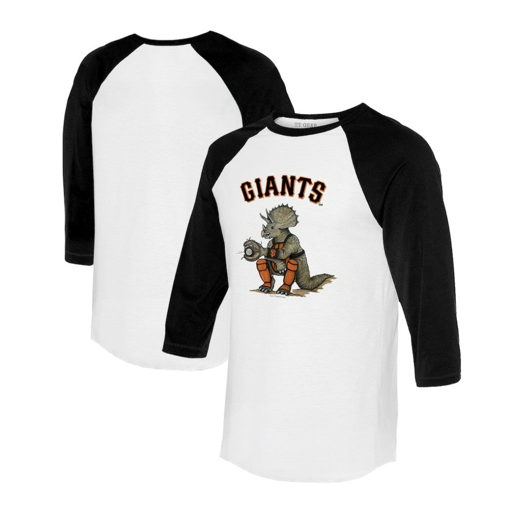San Francisco Giants Tiny Turnip Unisex Triceratops 3/4-Sleeve Raglan T-Shirt - MLB