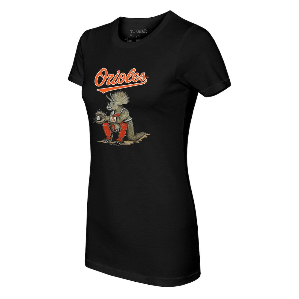 Baltimore Orioles Tiny Turnip Women's Triceratops T-Shirt - MLB