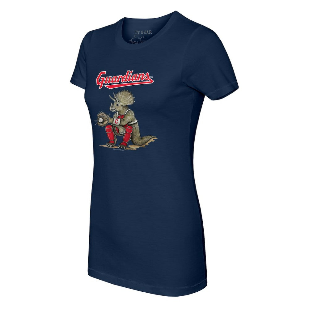 Cleveland Guardians Tiny Turnip Women's Triceratops T-Shirt - MLB