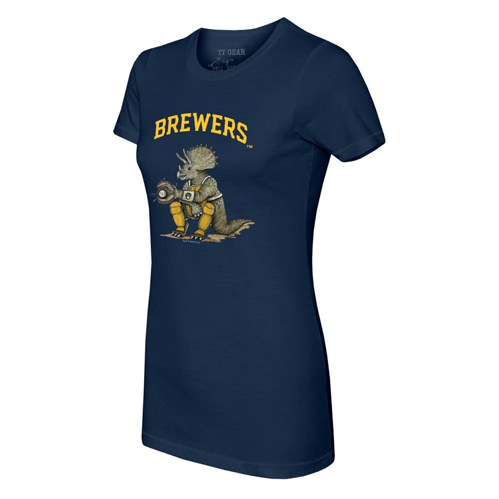 Milwaukee Brewers Tiny Turnip Women's Triceratops T-Shirt - MLB