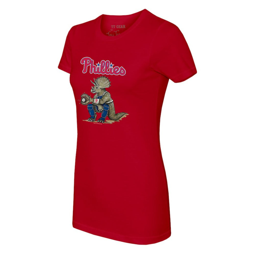 Philadelphia Phillies Tiny Turnip Women's Triceratops T-Shirt - MLB