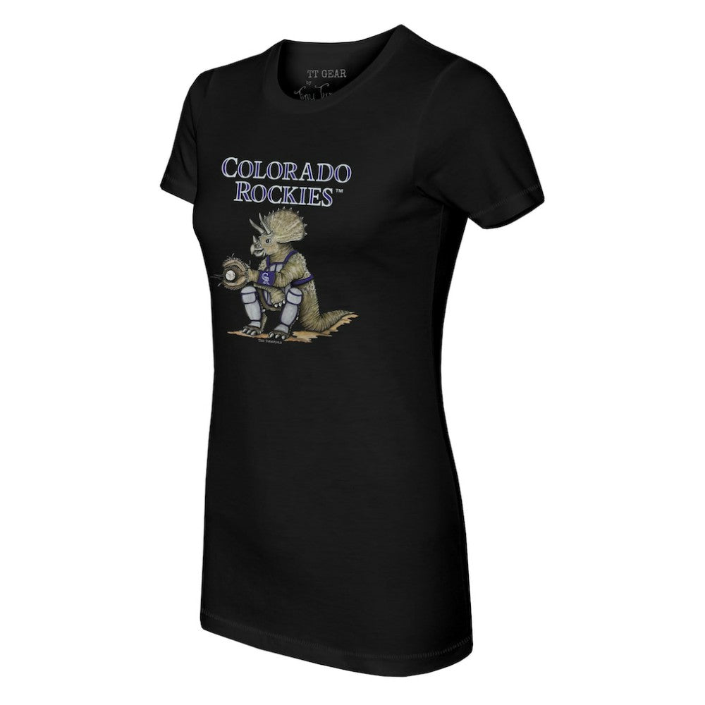 Colorado Rockies Tiny Turnip Women's Triceratops T-Shirt - MLB