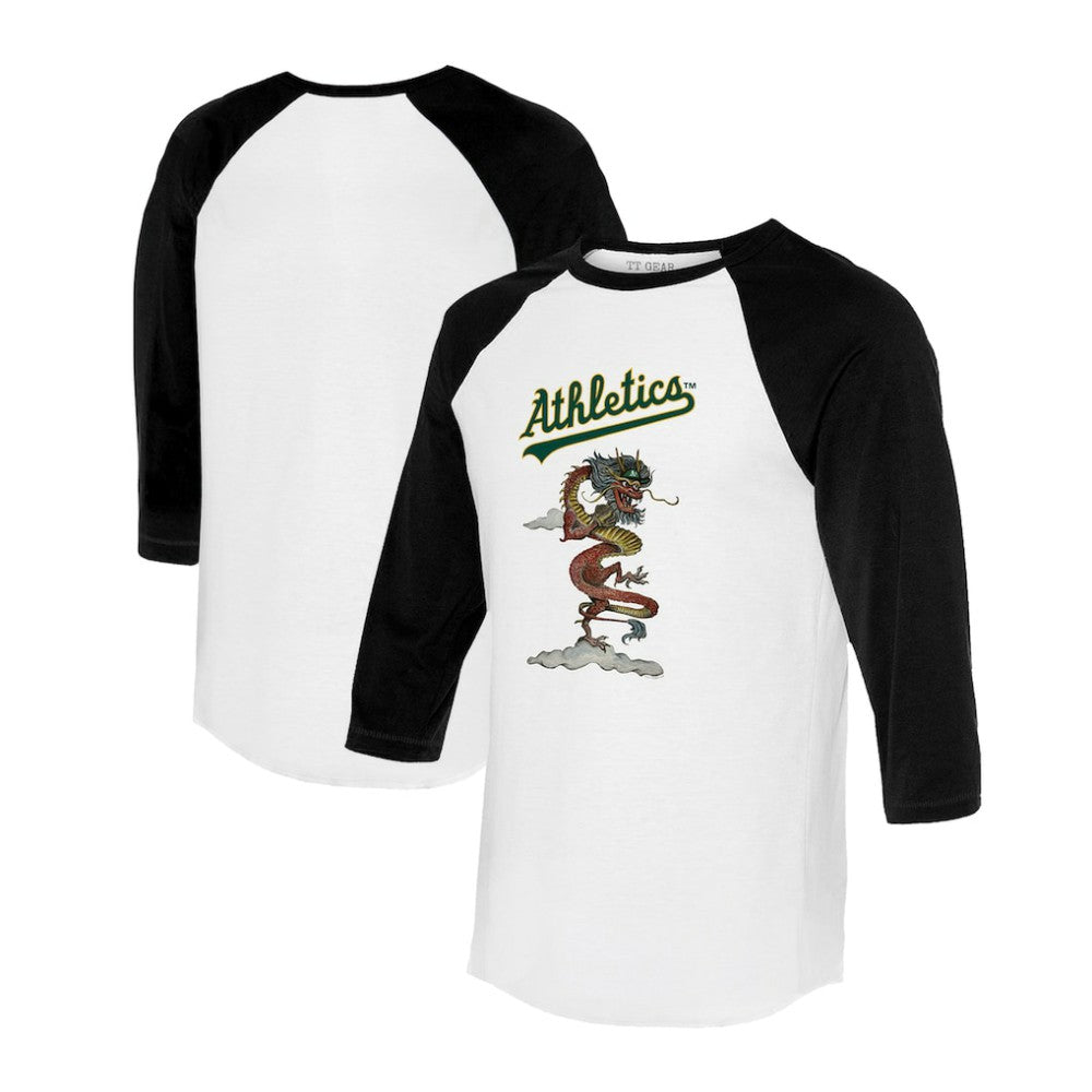 Athletics Tiny Turnip Unisex 2024 Year of the Dragon 3/4-Sleeve Raglan T-Shirt - MLB