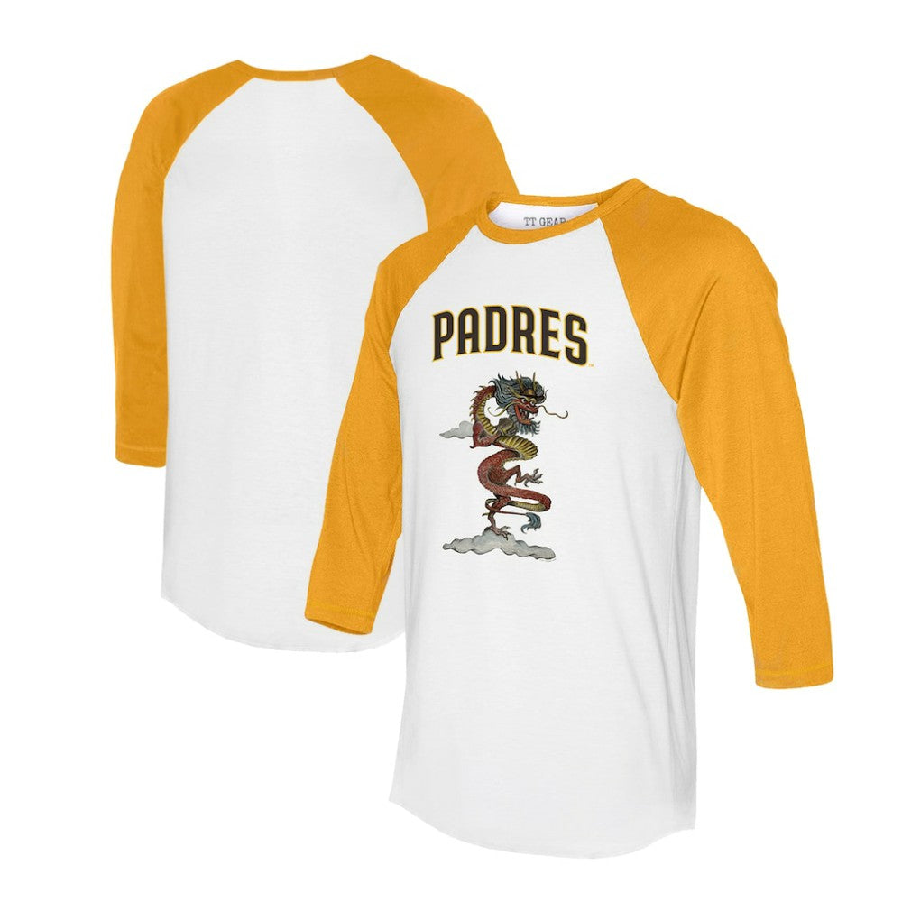San Diego Padres Tiny Turnip Unisex 2024 Year of the Dragon 3/4-Sleeve Raglan T-Shirt - MLB