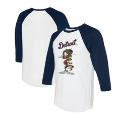 Detroit Tigers Tiny Turnip Unisex 2024 Year of the Dragon 3/4-Sleeve Raglan T-Shirt - MLB
