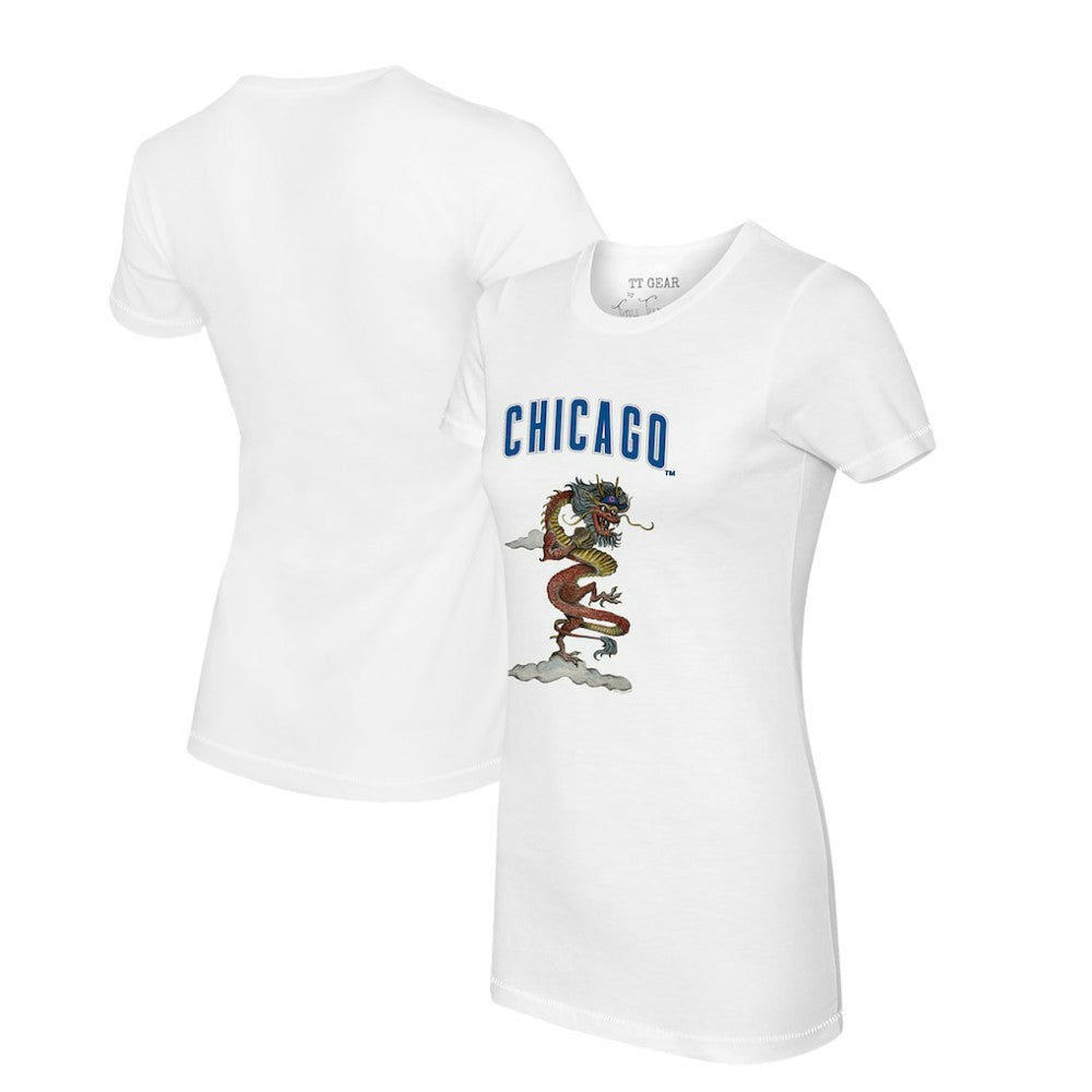 Chicago Cubs Tiny Turnip Women's 2024 Year of the Dragon T-Shirt - MLB