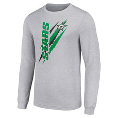 Dallas Stars Starter Color Scratch Long-Sleeve T-Shirt - Heather Gray - NHL