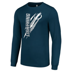 Tampa Bay Lightning Starter Color Scratch Long-Sleeve T-Shirt - Navy - NHL