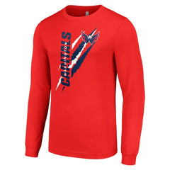 Washington Capitals Starter Color Scratch Long-Sleeve T-Shirt - Red - NHL
