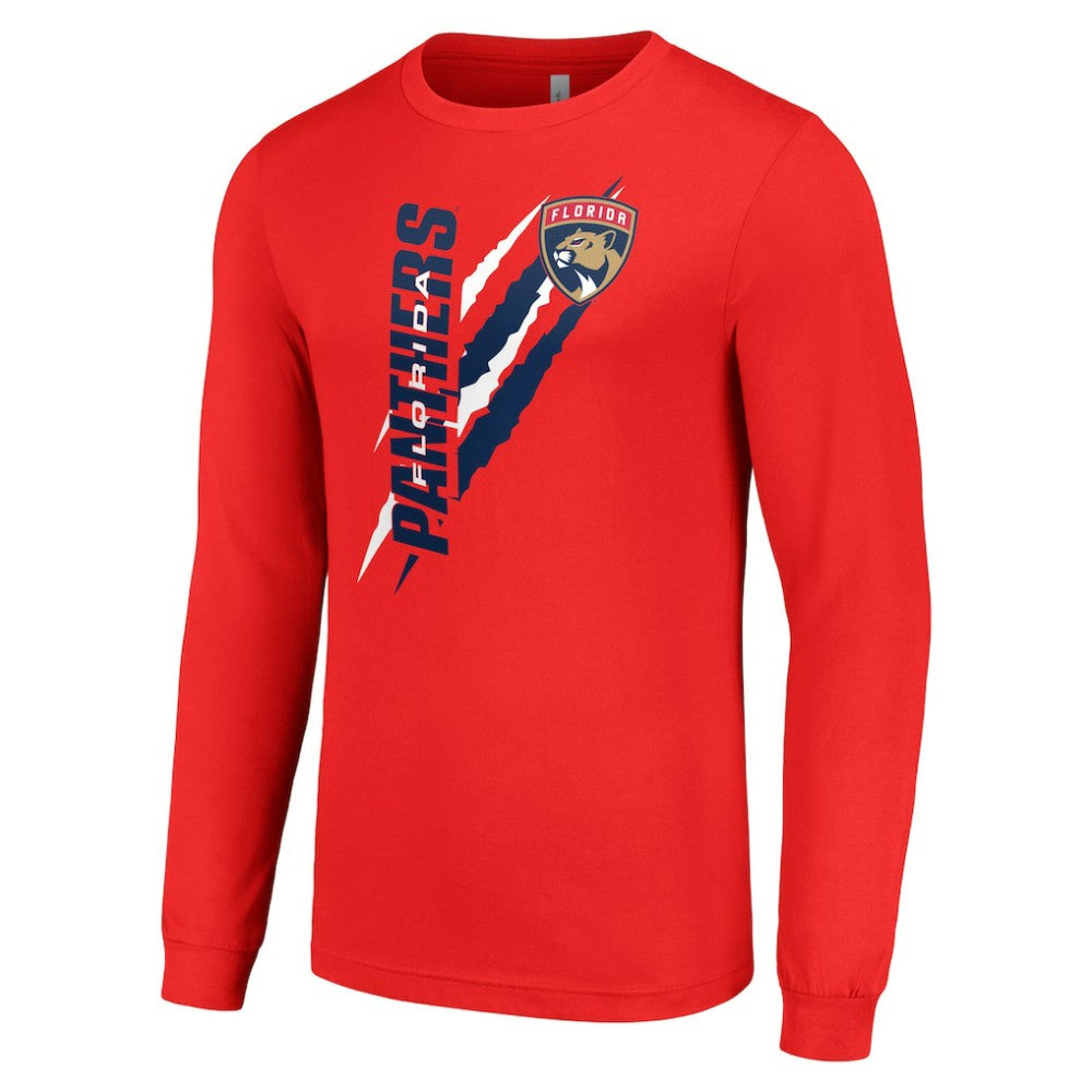 Florida Panthers Starter Color Scratch Long-Sleeve T-Shirt - Red - NHL