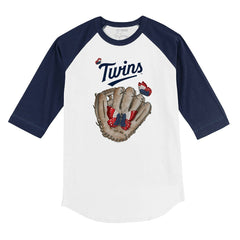 Minnesota Twins Tiny Turnip Youth Butterfly Glove 3/4-Sleeve Raglan T-Shirt - MLB