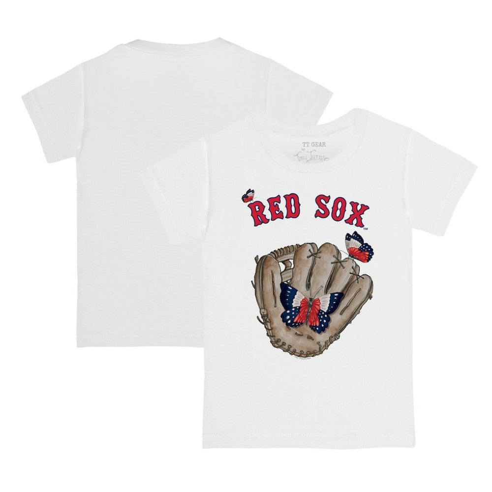 Boston Red Sox Tiny Turnip Youth Butterfly Glove T-Shirt - MLB