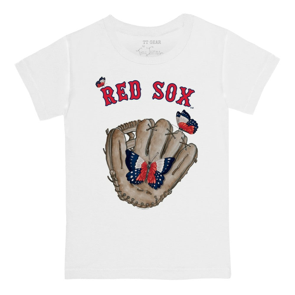 Boston Red Sox Tiny Turnip Youth Butterfly Glove T-Shirt - MLB