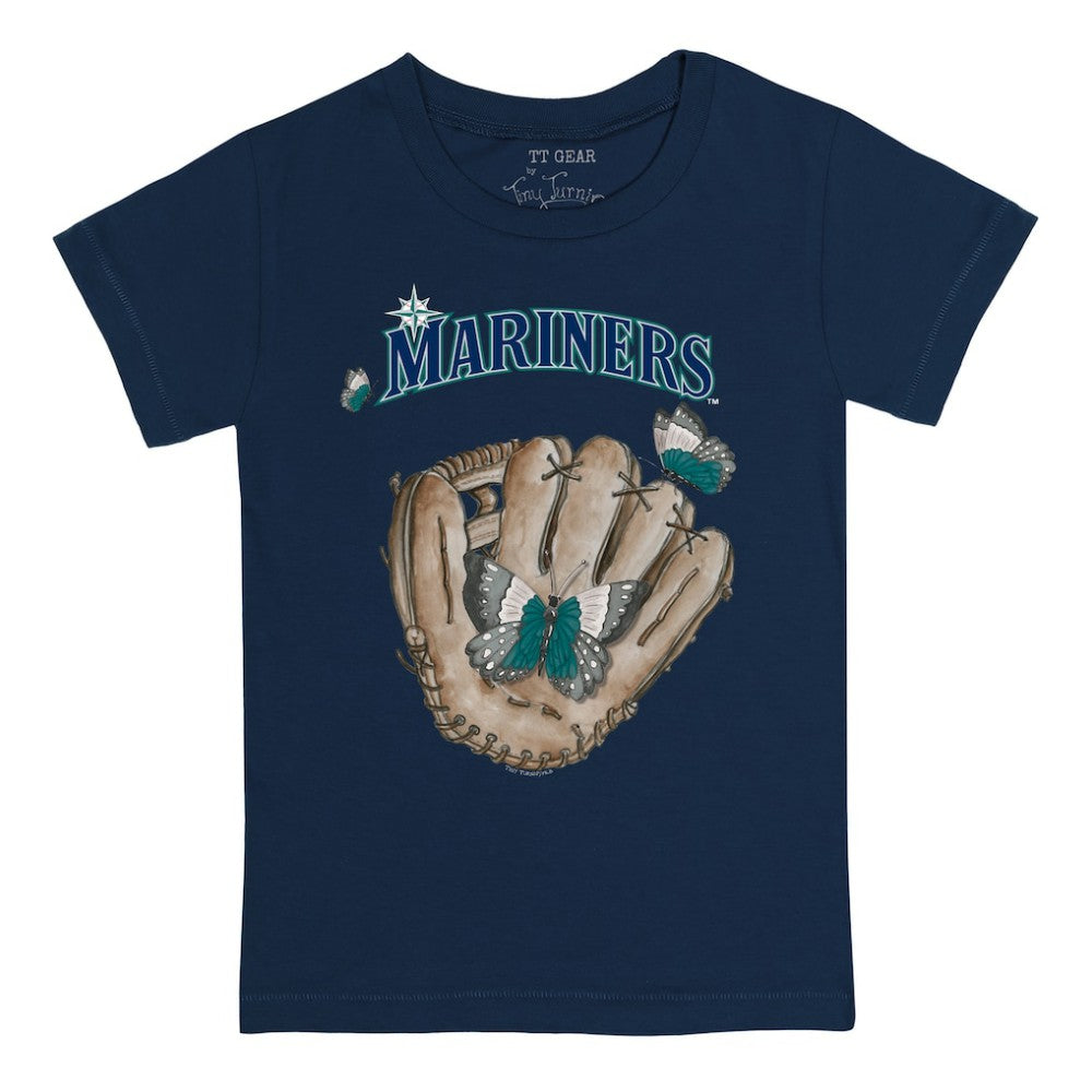 Seattle Mariners Tiny Turnip Youth Butterfly Glove T-Shirt - MLB