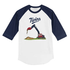 Minnesota Twins Tiny Turnip Youth Excavator 3/4-Sleeve Raglan T-Shirt - MLB