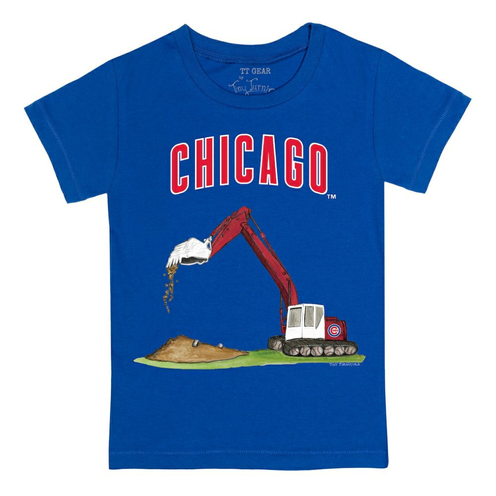 Chicago Cubs Tiny Turnip Youth Excavator T-Shirt - MLB
