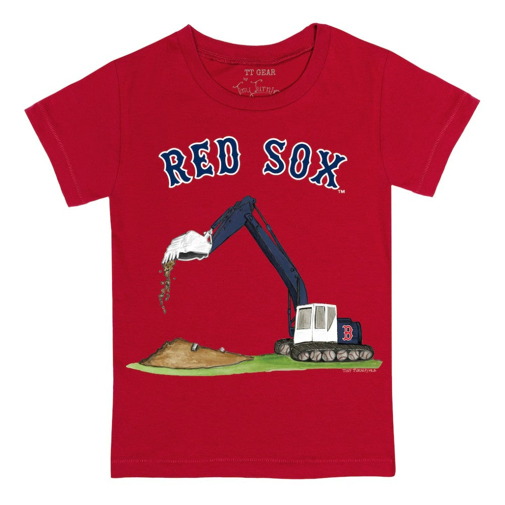 Boston Red Sox Tiny Turnip Youth Excavator T-Shirt - MLB