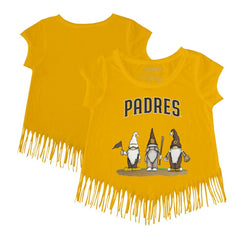San Diego Padres Tiny Turnip Girls Youth Gnomes Fringe T-Shirt - MLB