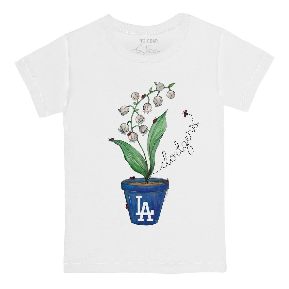 Los Angeles Dodgers Tiny Turnip Youth Lilies & Ladybugs T-Shirt - MLB