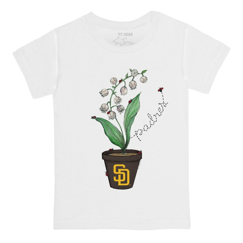 San Diego Padres Tiny Turnip Youth Lilies & Ladybugs T-Shirt - MLB