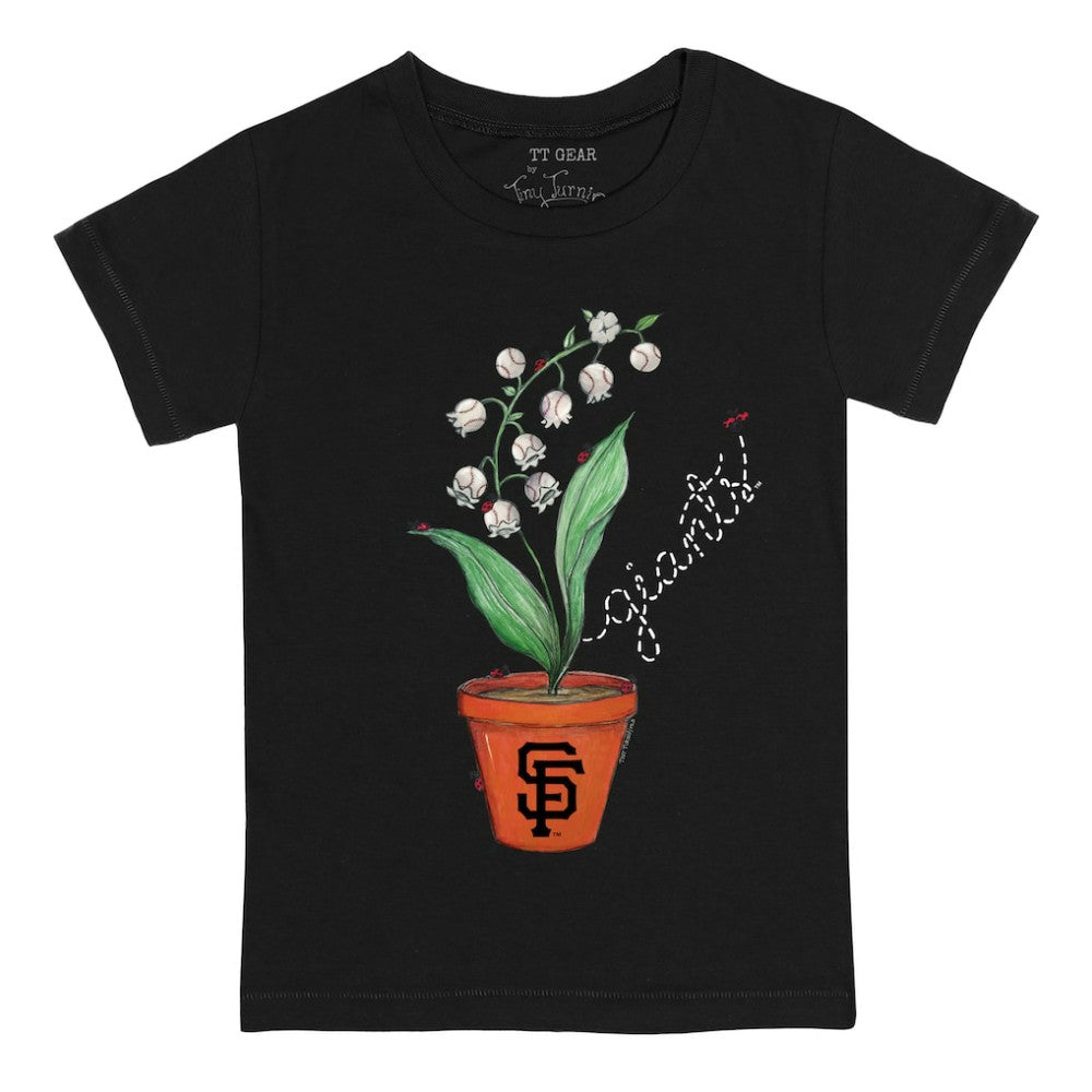 San Francisco Giants Tiny Turnip Youth Lilies & Ladybugs T-Shirt - MLB