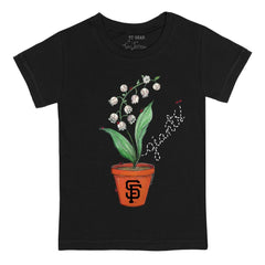 San Francisco Giants Tiny Turnip Youth Lilies & Ladybugs T-Shirt - MLB
