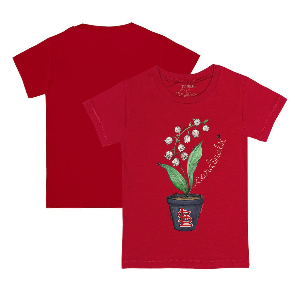 St. Louis Cardinals Tiny Turnip Youth Lilies & Ladybugs T-Shirt - MLB