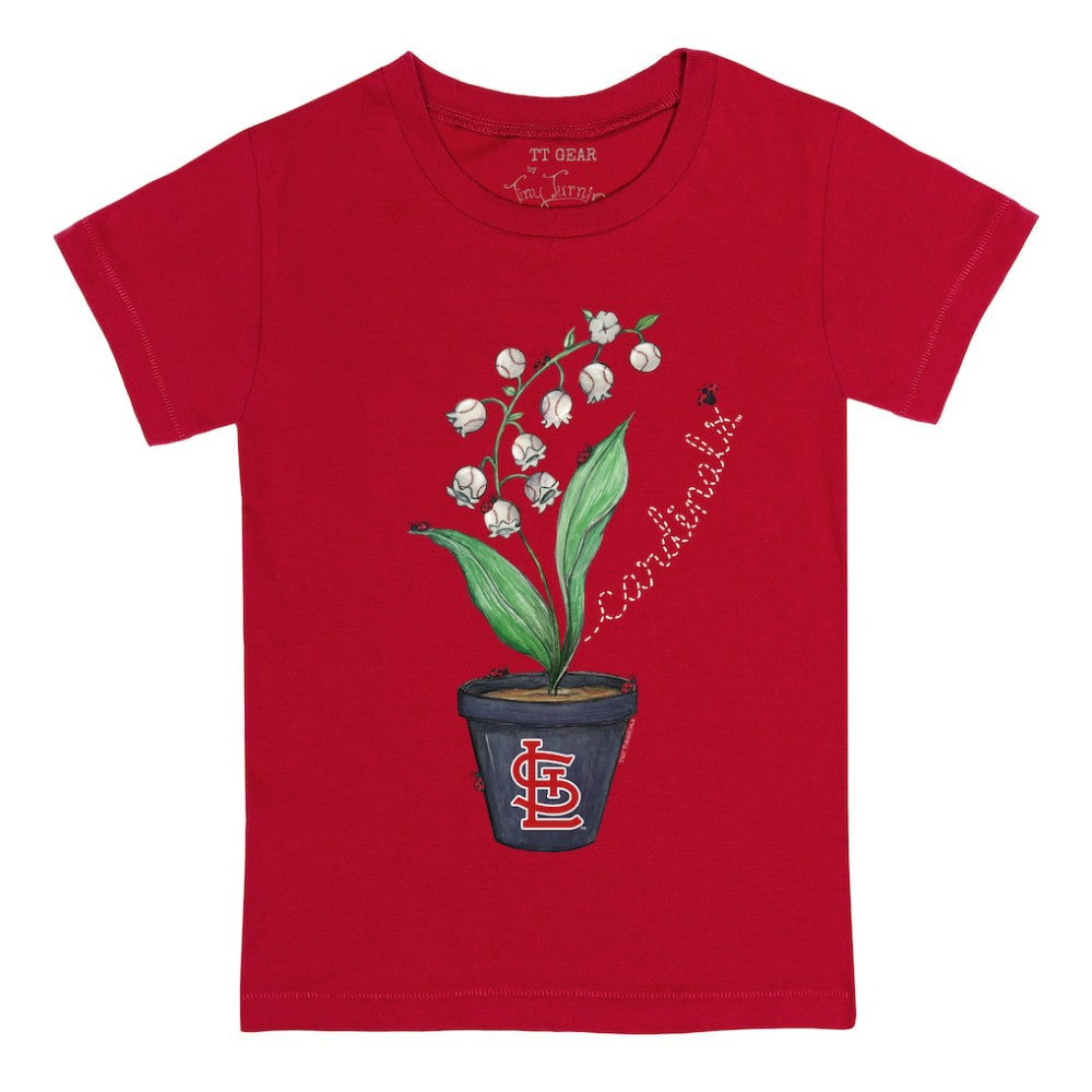 St. Louis Cardinals Tiny Turnip Youth Lilies & Ladybugs T-Shirt - MLB