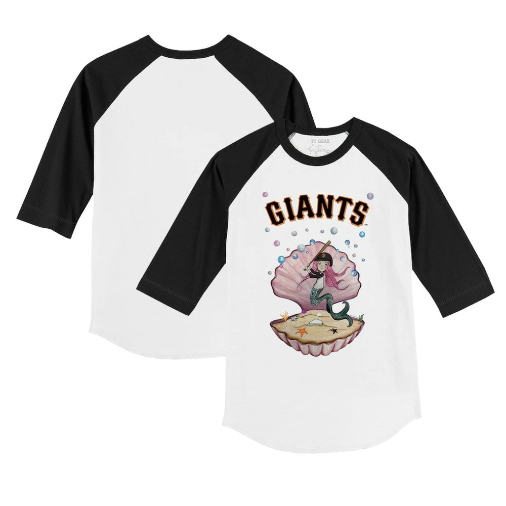 San Francisco Giants Tiny Turnip Youth Mermaid 3/4-Sleeve Raglan T-Shirt - MLB