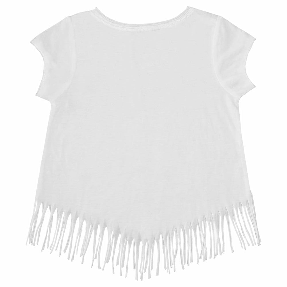 San Diego Padres Tiny Turnip Girls Youth Mermaid Fringe T-Shirt - MLB